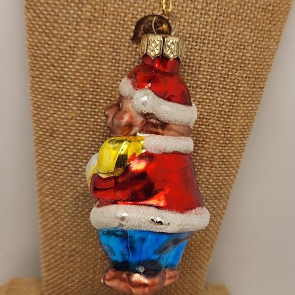 Thomas Pacconi Classics Teddy Bear Santa Blown Glass Christmas 2002 Collection - Picture 3 of 8